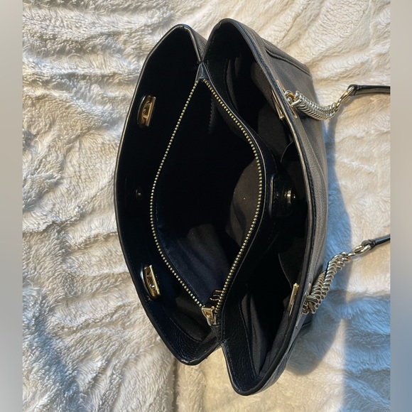 Coach Leather Brook Chain Carryall Bag (Black leather) - Picture 2 of 8